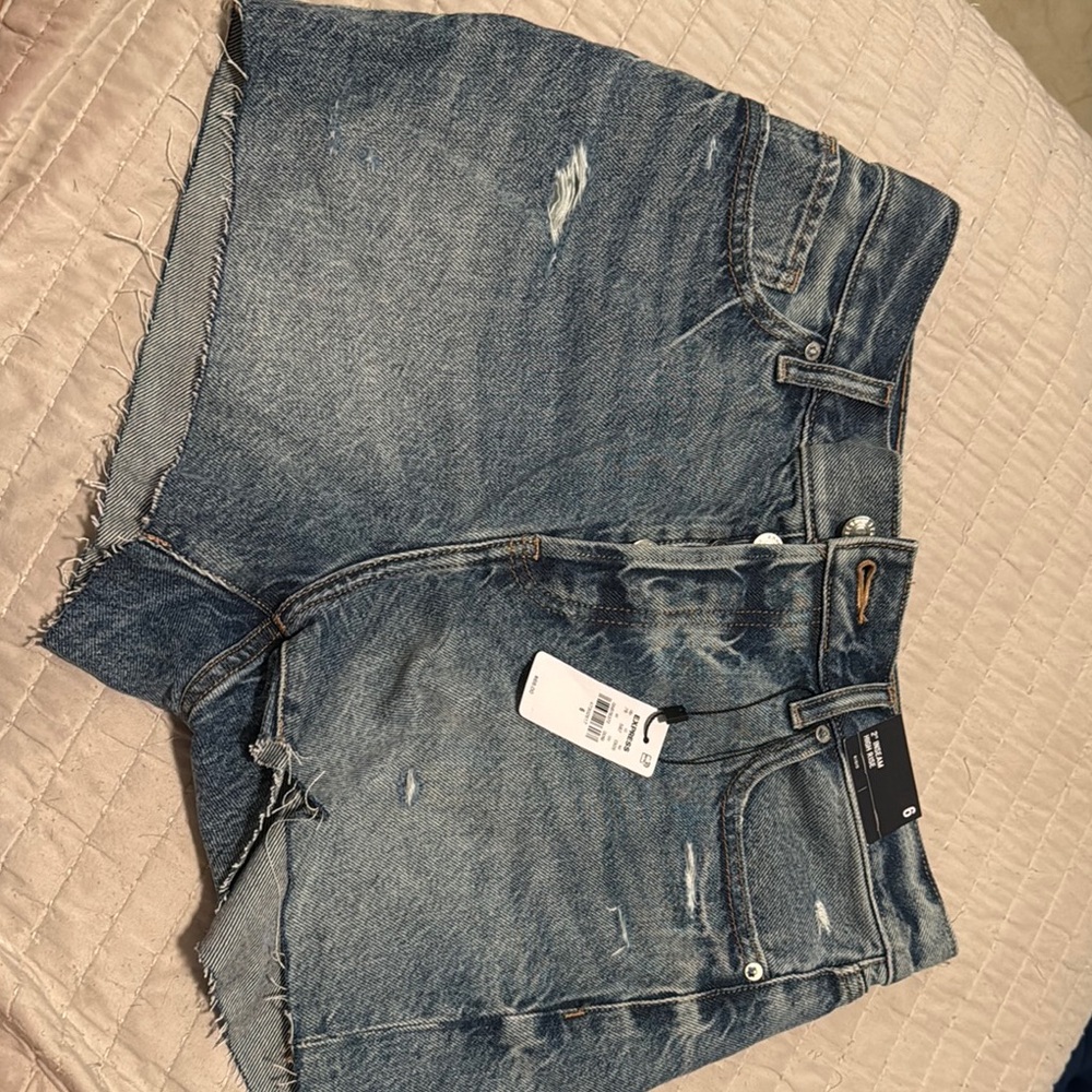 Express High Rise Denim Shorts